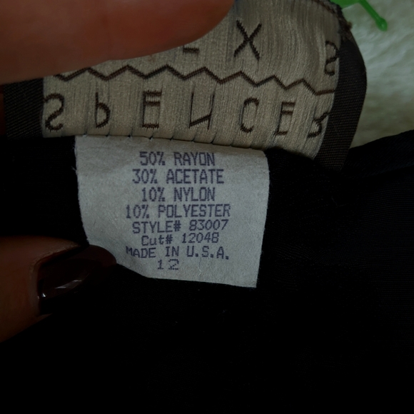 Vintage Spencer Alexis Black and Gold Embroidered Sweater Size 12 - Picture 5 of 10